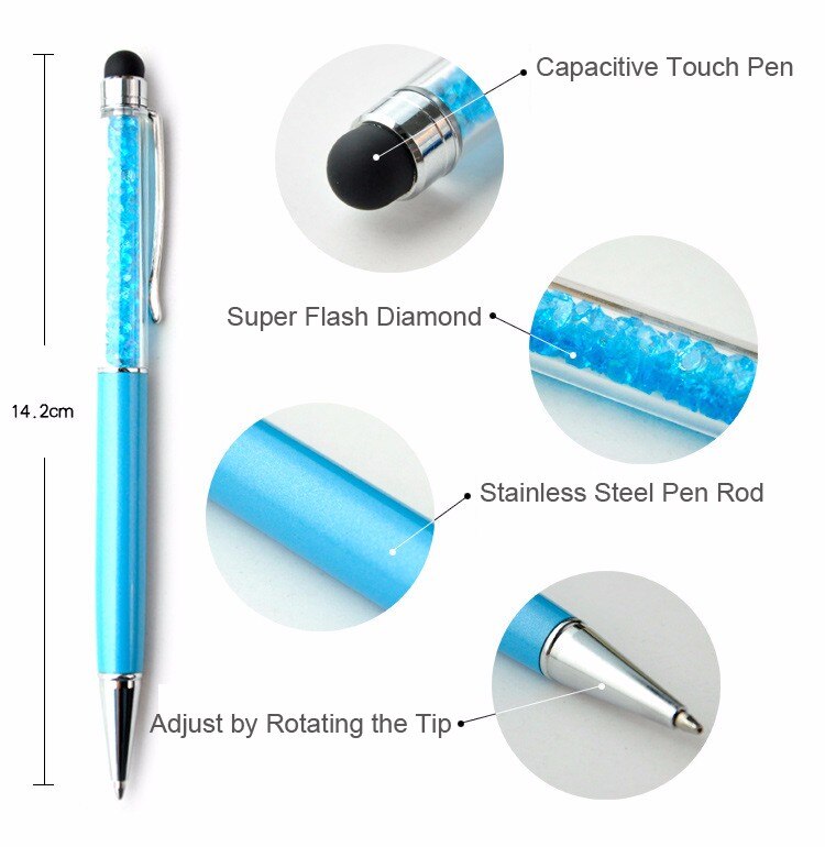 Set of 5 Diamond Crystal Ballpoint Pens Set of 5 Diamond Crystal Ballpoint Pens
