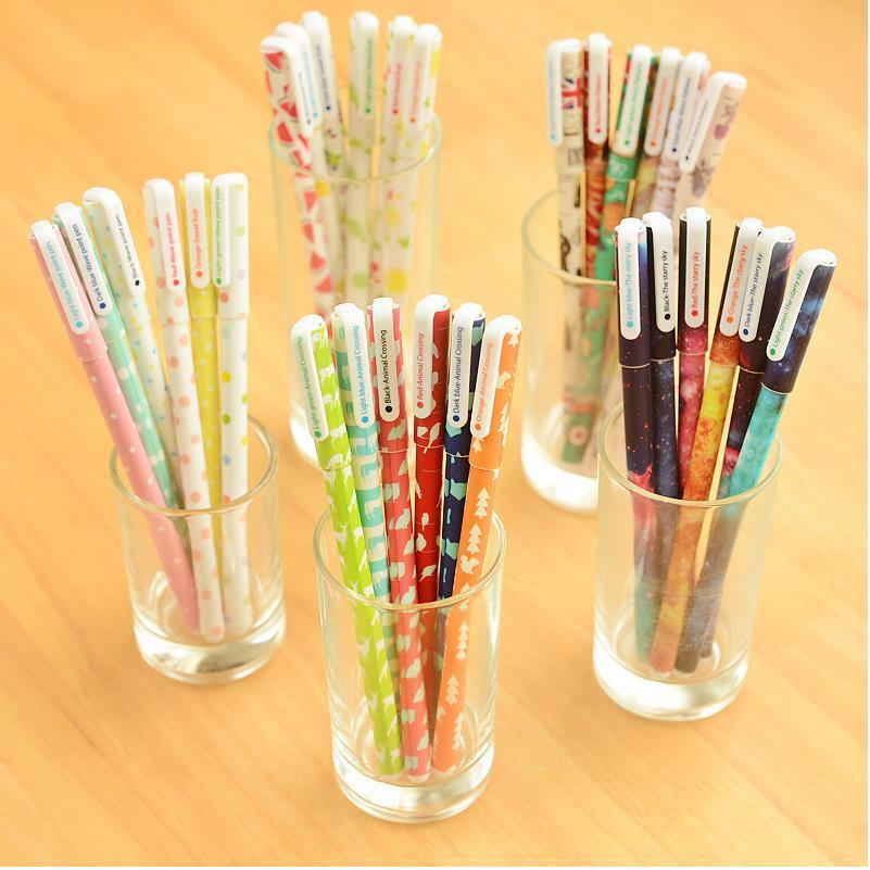 Kawaii Printed Pens 6 pcs and 10 pcs Set Kawaii Printed Pens 6 pcs and 10 pcs Set