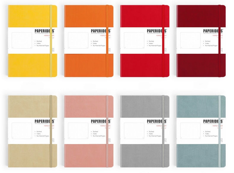 Hardcover A5 Bullet Dotted Journal Notebook 188 Pages