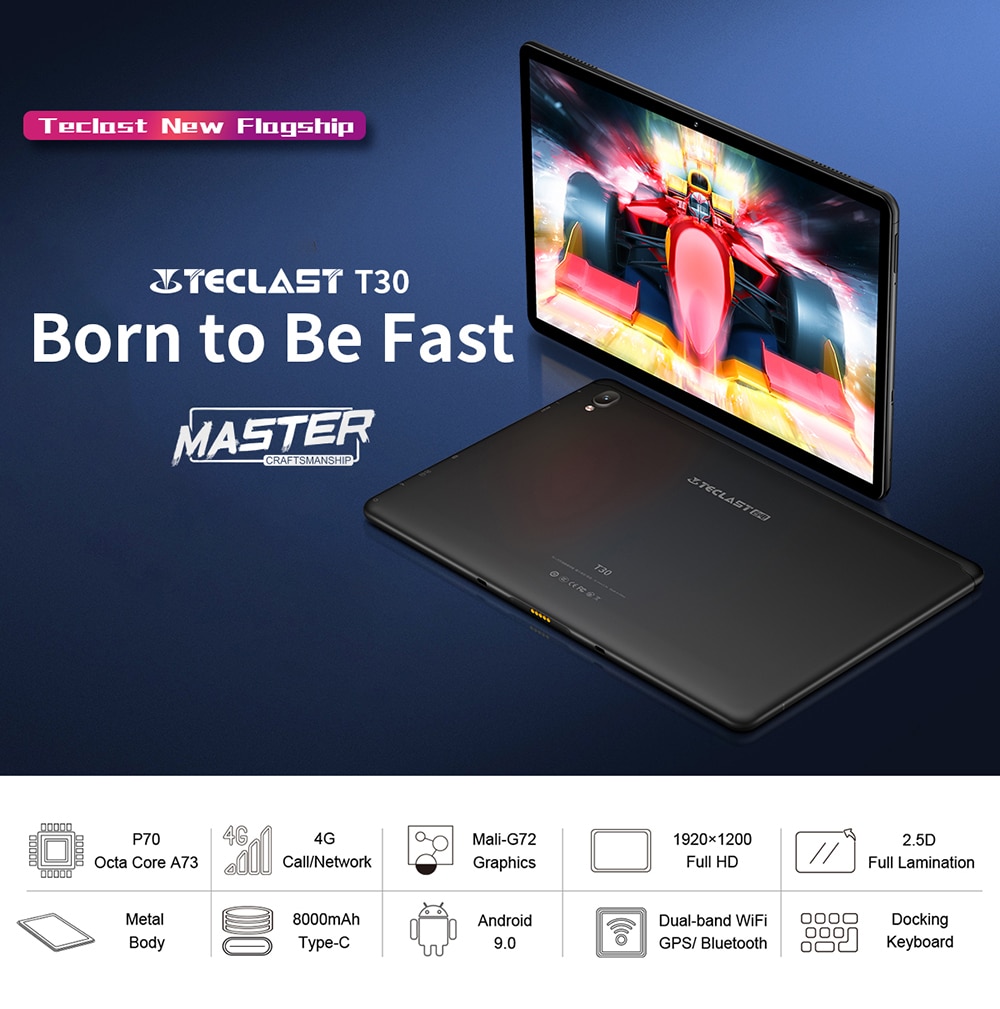 Andriod 9.0 4G Tablet with Dual Camera