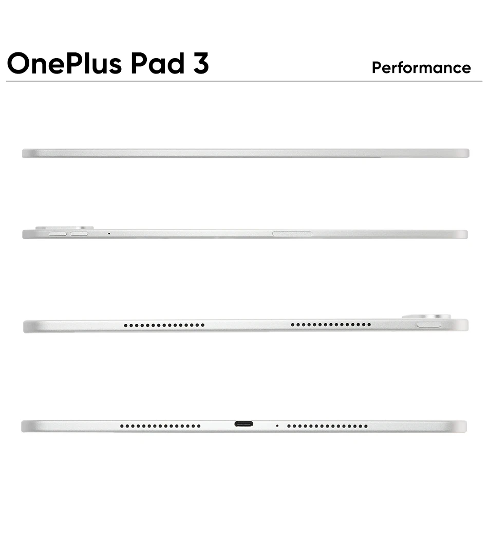 Global Version OnePlus Pad 3 13.2inches Tablet 144Hz Screen 12140mAh Snapdragon 8 Battery 13MP Rear Camera 8 Speakers 80W Charge