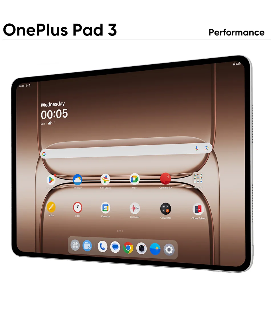 Global Version OnePlus Pad 3 13.2inches Tablet 144Hz Screen 12140mAh Snapdragon 8 Battery 13MP Rear Camera 8 Speakers 80W Charge