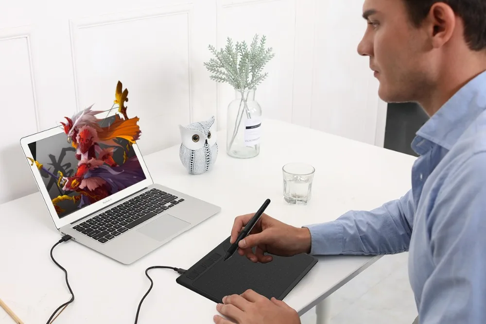 GAOMON S620 6.5x4 Inches Digital Pen Tablet For Drawing Design Android Phone Windows Mac OS System Compatible Graphics Tablet