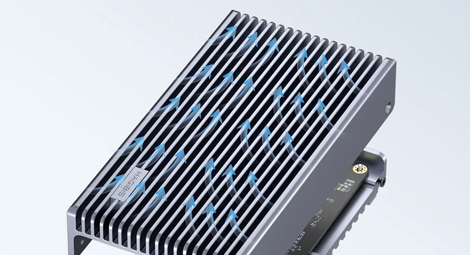 Hagibis 40Gbps USB4 M.2 NVMe SSD Enclosure With LED Display USB4 Cable for Thunderbolt 4/3 USB 3.2/3.1/3.0 B+M M-Key SSD Case