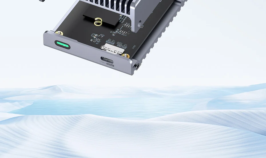 Hagibis 40Gbps USB4 M.2 NVMe SSD Enclosure With LED Display USB4 Cable for Thunderbolt 4/3 USB 3.2/3.1/3.0 B+M M-Key SSD Case