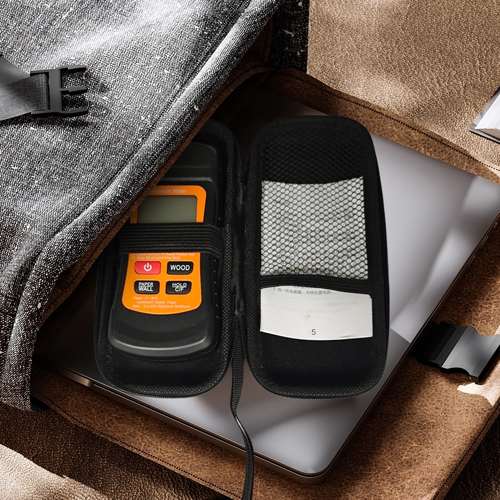 Hard Shell Storage Bag Zipper Closure Hard Drive Carrying Bag Wear Resist Protective Storage Bag Cable Management Accessories