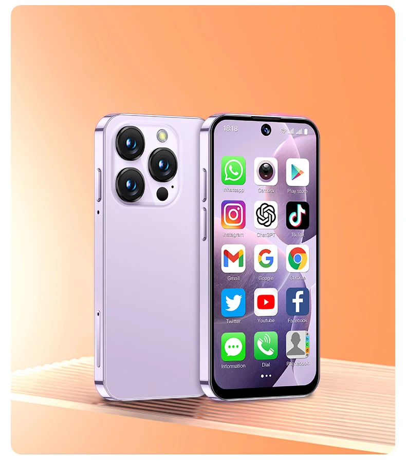 SOYES XS19 Mini Smartphone 3.88in 2GB RAM 16GB ROM Android10.0 With Facial Recognition Dual SIM Standby 3G Network Small Phone