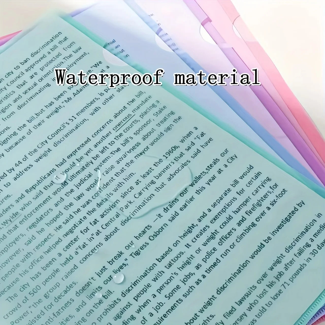 20 Or 40 L-Shaped Folders In Morandi Color Series, A4 Transparent Pp Plastic Cover, Office And Sheet Paper Protection, Document