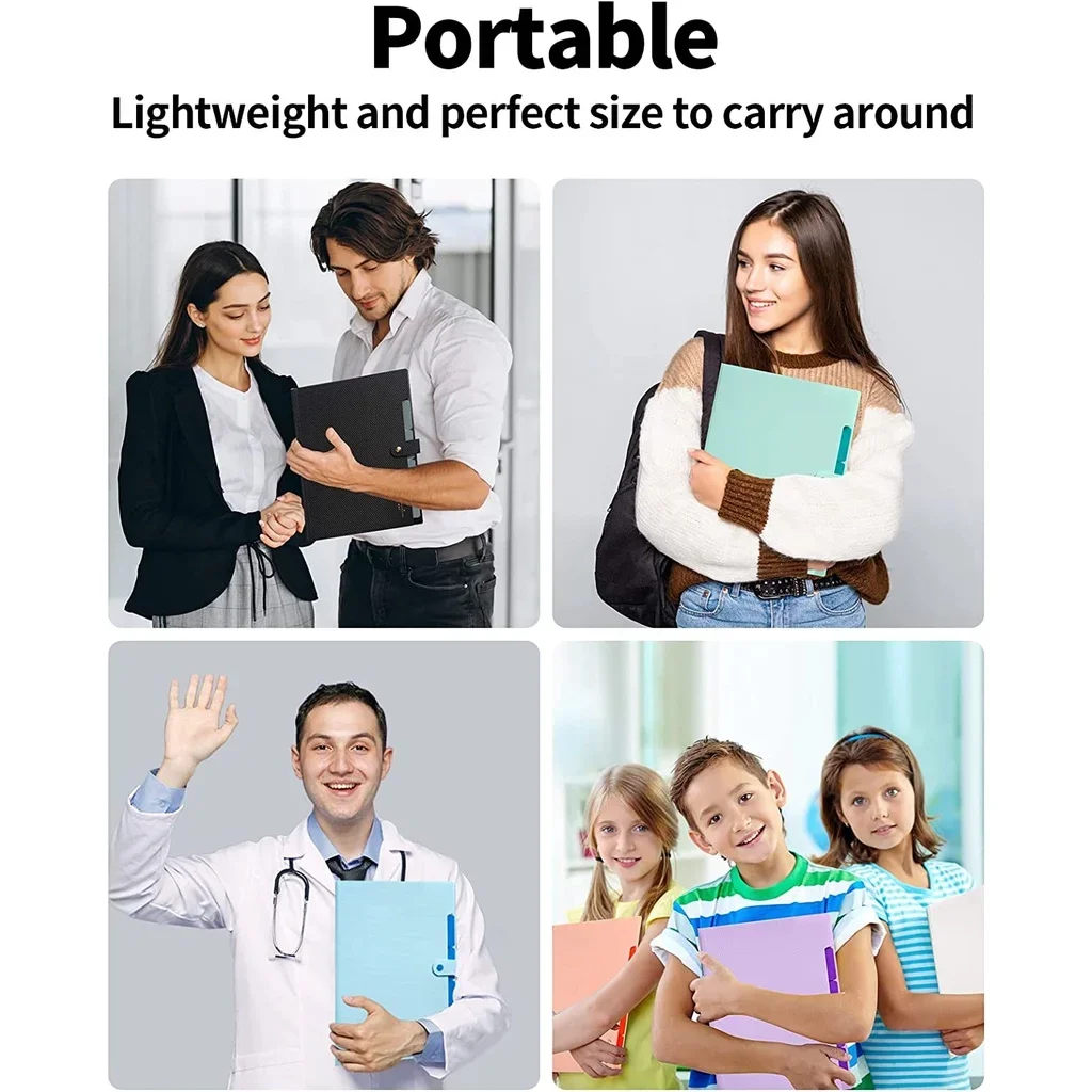 Expanding File Folder,5 Pocket Folders for Documents,Portable Paper Organizer for School Office Supplies,A4 Size