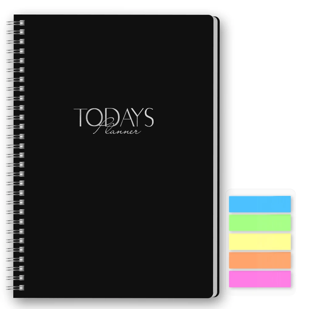 Daily Planner to Easily Organize Your Tasks and Boost Productivity 7.3 X 10 to Do List Planner, with Color Index Stickers 2026