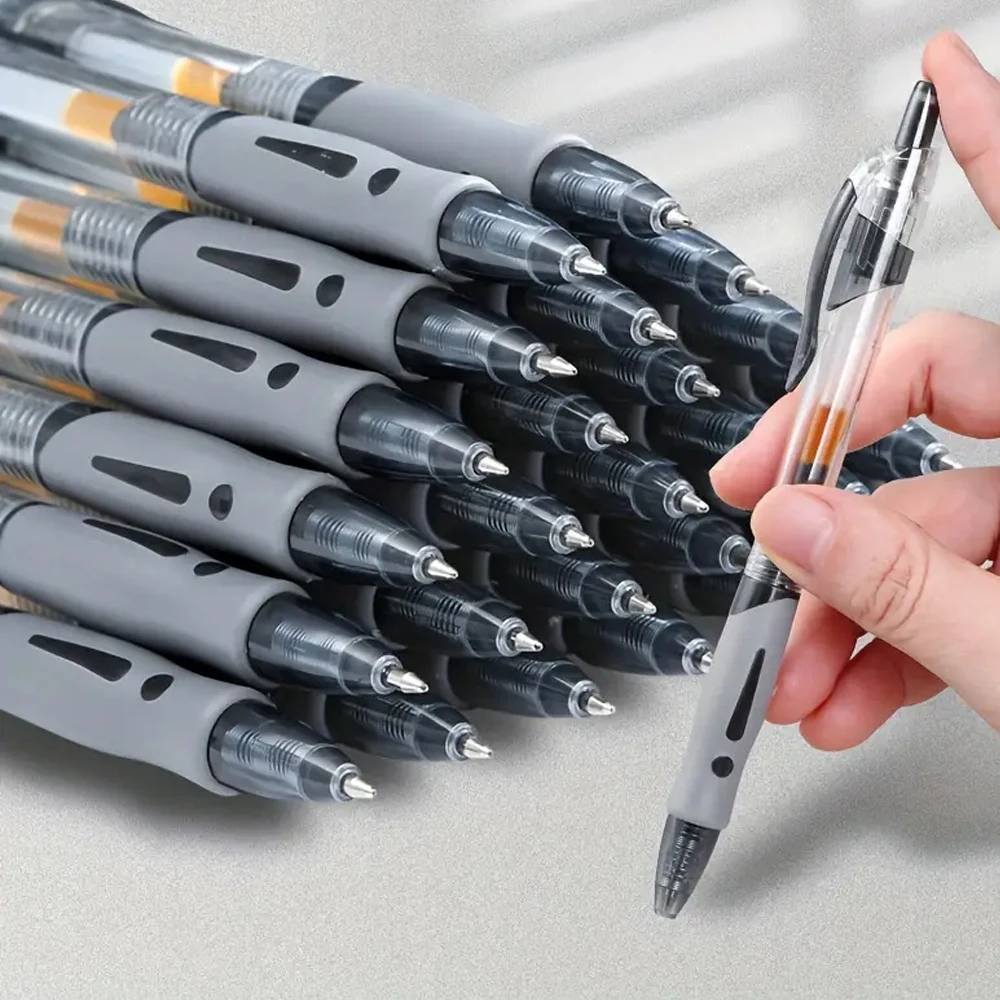 1-63Pc Retractable Gel Pens Set Black/red/blue Ink Ballpoint for Writing 0.5mm Refills Office Accessory School Supply Stationery